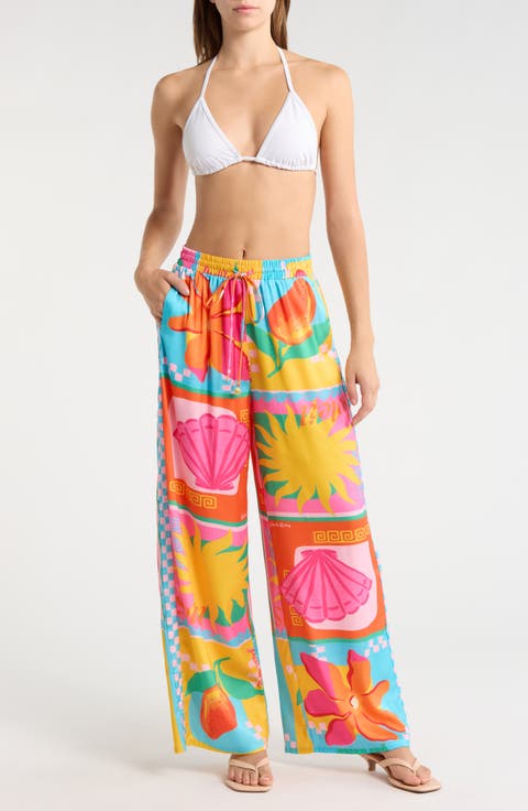Drawstring Cover-Up Resort Pants