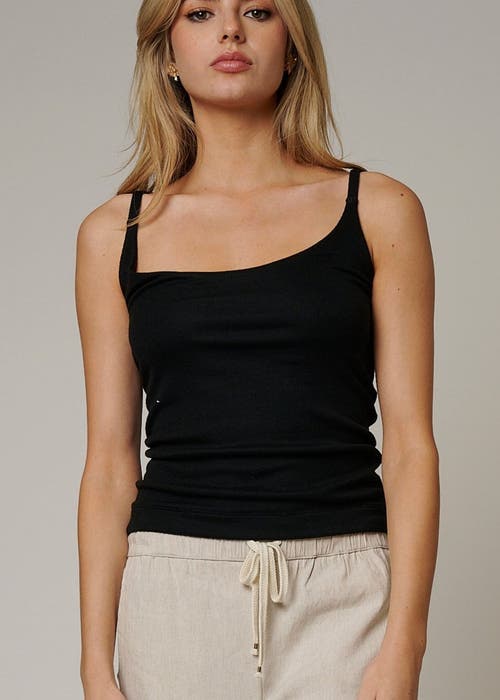 Leisure Lab Womens Tank Top In Matte Black