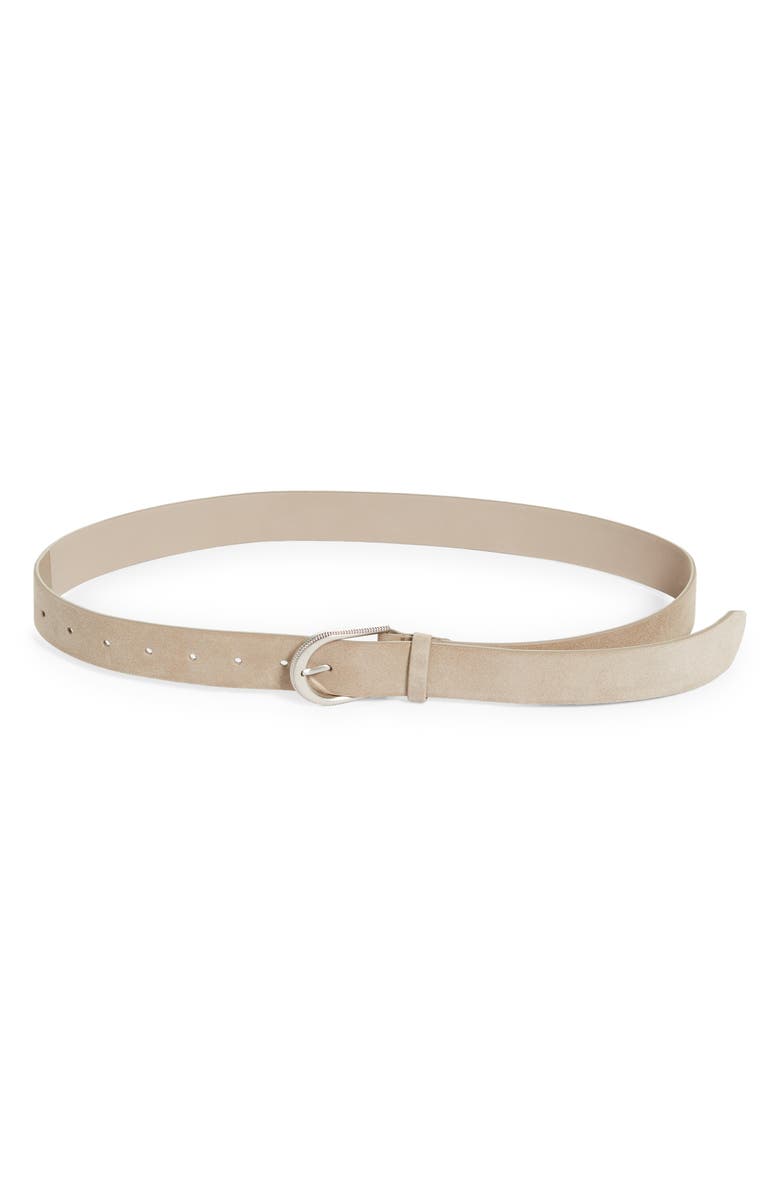 Brunello Cucinelli Core Leather Belt, Main, color, 