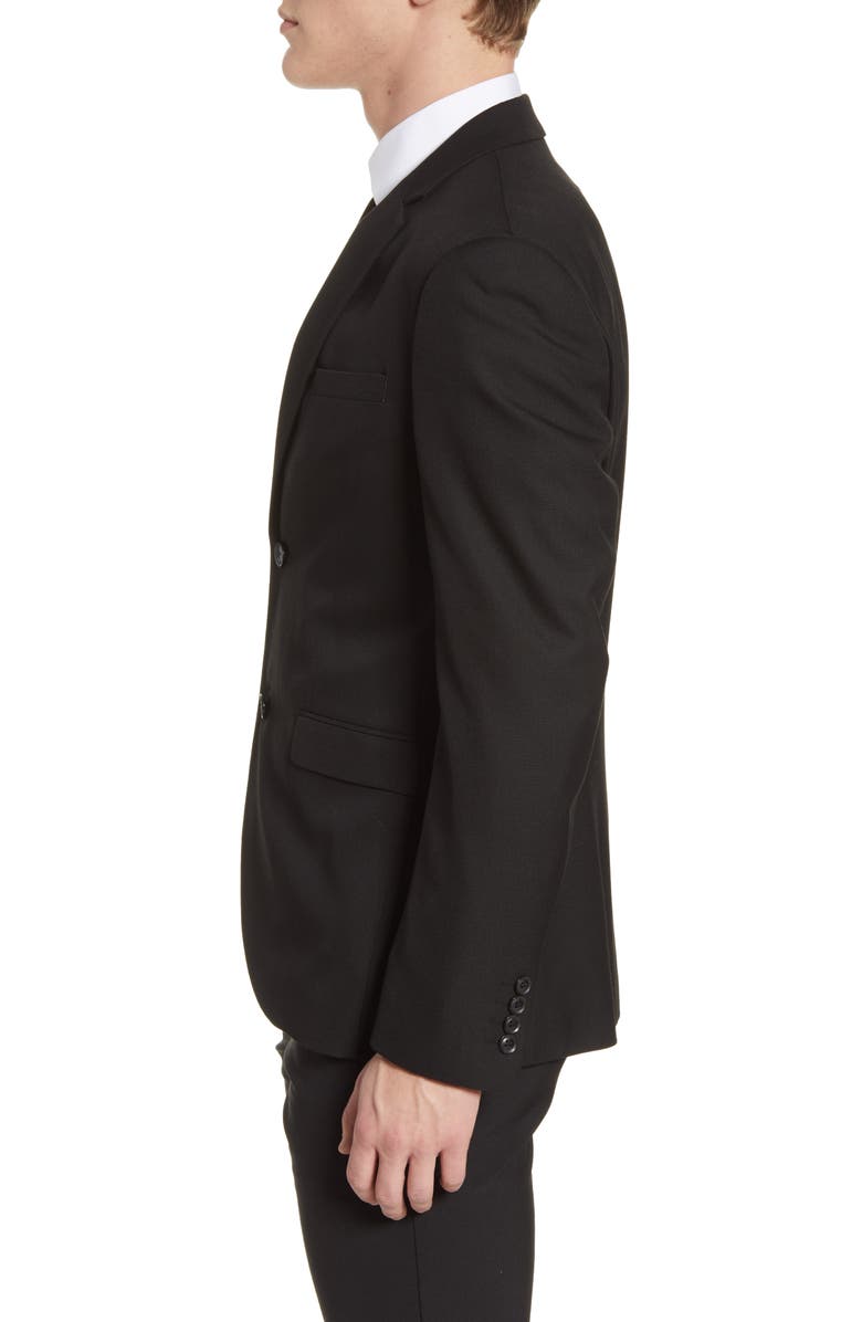 Topman Skinny Fit Textured Suit Jacket, Alternate, color, 