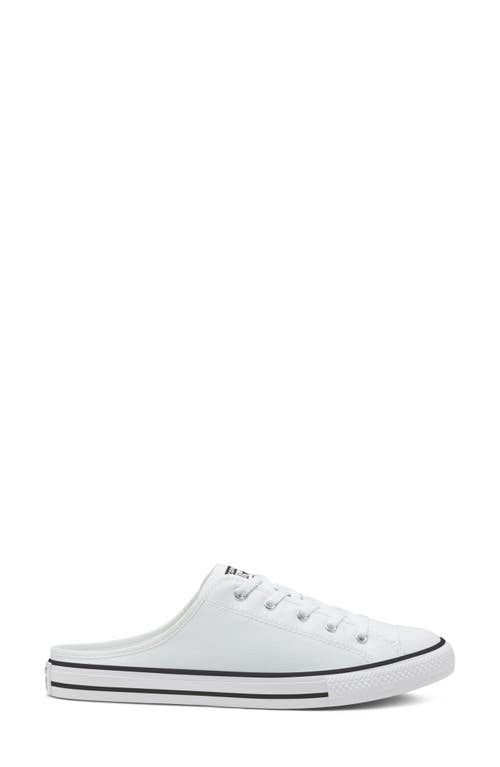Converse Chuck Taylor® All Star® Dainty Sneaker Mule In White/white/black