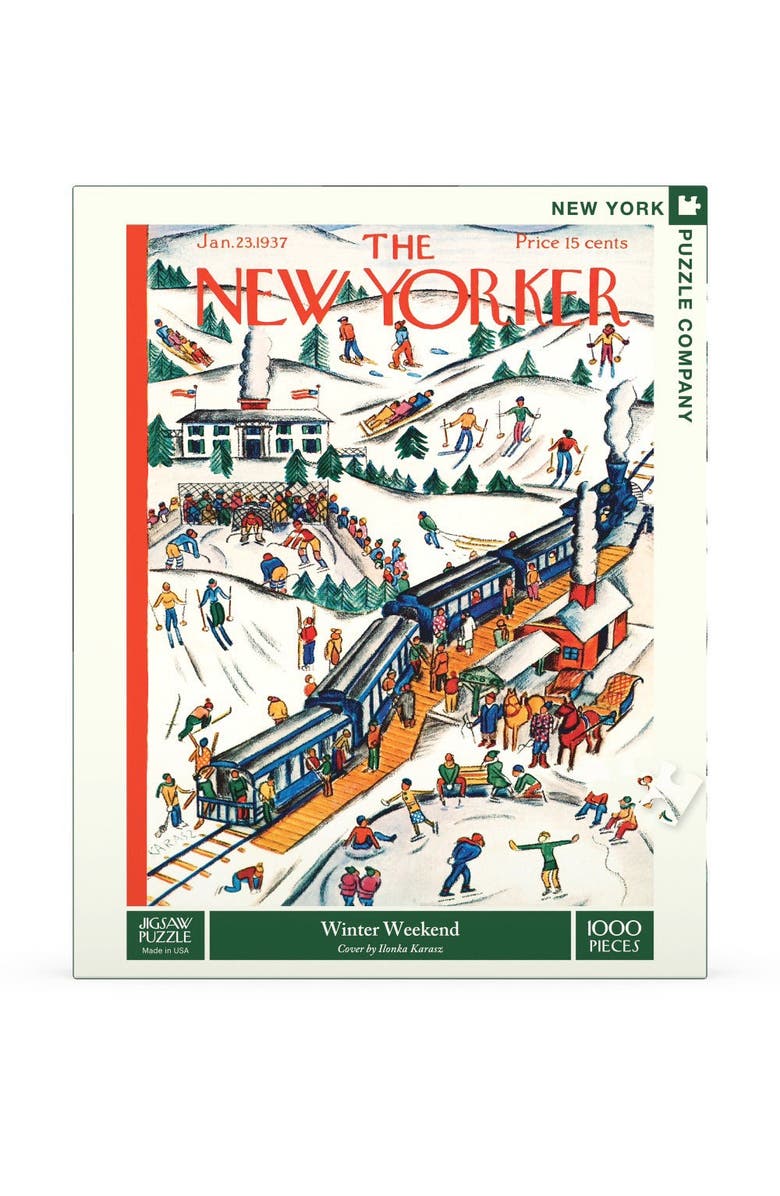 NEW YORK PUZZLE COMPANY Winter Weekend 1000 Piece Puzzle, Main, color, NO COLOR