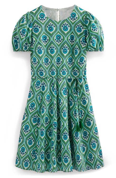 Geo Print Cotton Dress