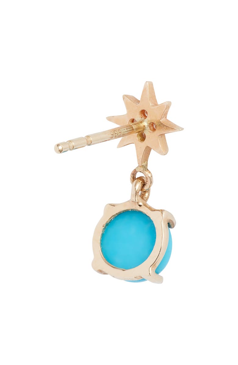 Anzie Star Drop Earrings, Alternate, color, Turquoise