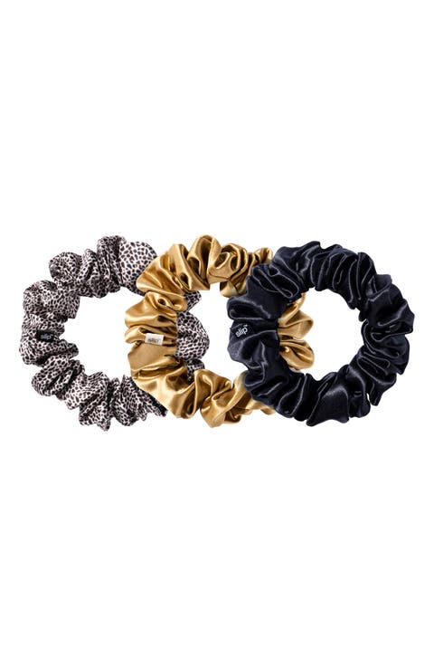 3-Pack Large Silk Scrunchie Set