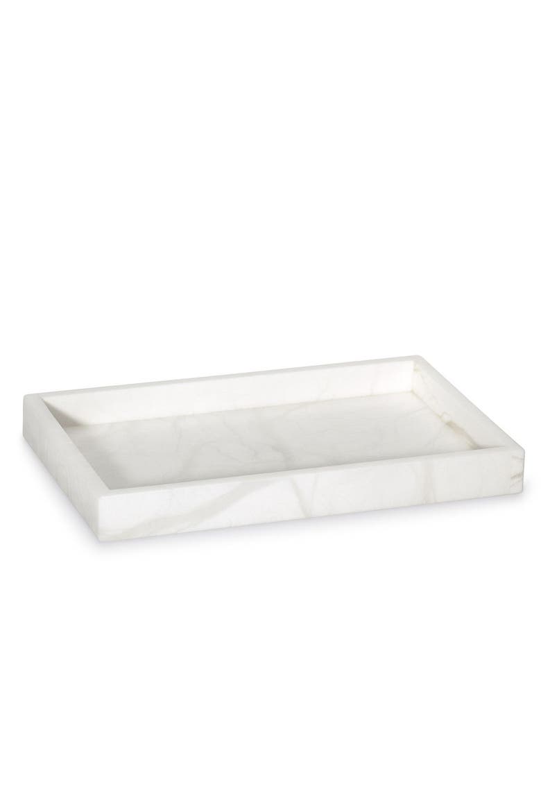 Alisa White Amenity Tray, Main, color, WHITE