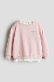 H&M Frill-trimmed Sweatshirt