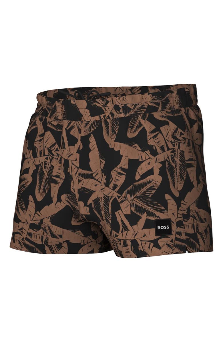 BOSS Salmon Swim Trunks, Main, color,