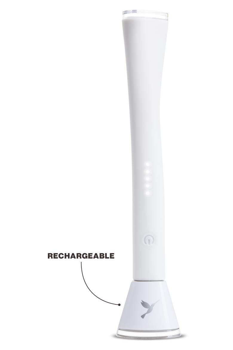 LUXE Anti-Aging Sonic Dermaplaning + Peach Fuzz Removal Device, Alternate, color, WHITE