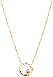 Dana Rebecca Designs Lulu Jack Diamond Disc Pendant Necklace