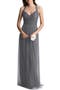 Crisscross Strap Tulle A-Line Gown