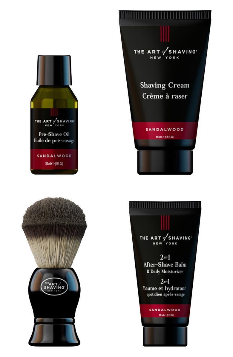 The Art of Shaving Sandalwood Essential 4-Piece Shaving Collection $75 Value, Main, color, 