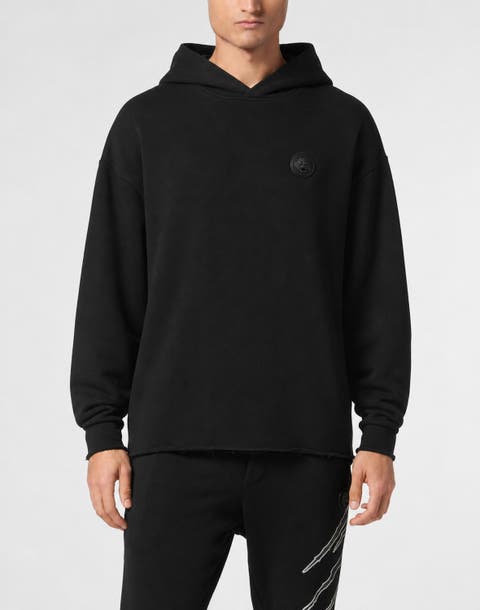 Jersey Hoodie Raw Edge Men