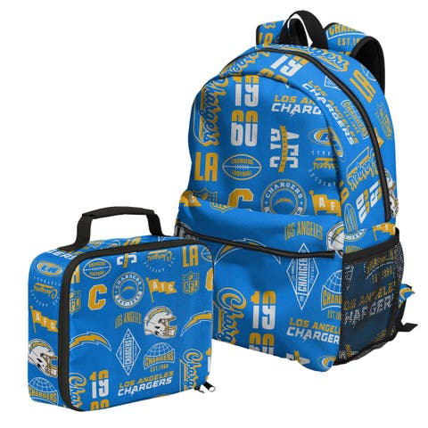 Los Angeles Chargers Backpack and Lunchbox Set