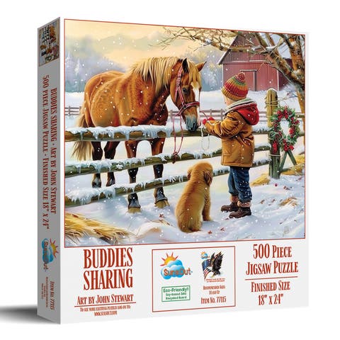 Buddies Sharing 500 piece Jigsaw Puzzle for Adults