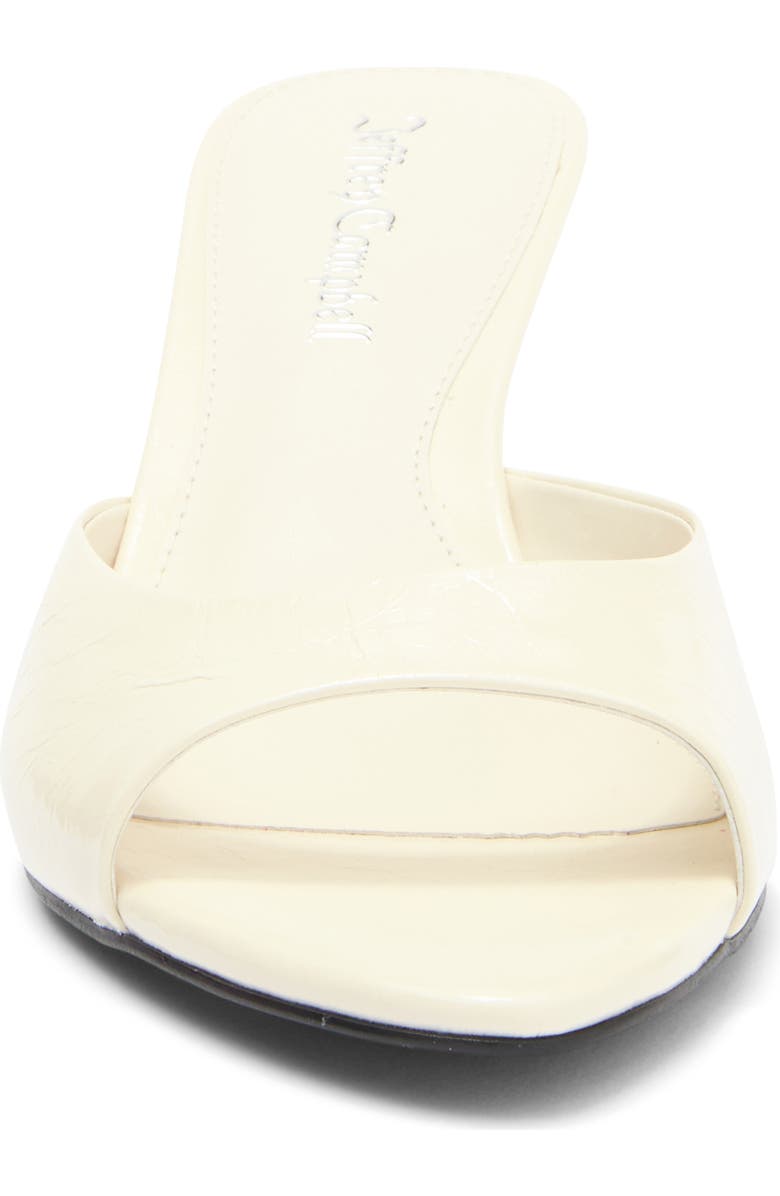 Jeffrey Campbell Spy-Kid Slide Sandal, Alternate, color, Off White Crinkle Patent