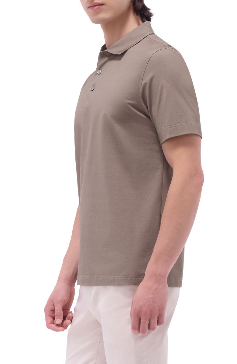 Bugatchi Vincent OoohCotton<sup>®</sup> Double Knit Solid Polo, Alternate, color, Olive