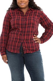 SLINK Jeans Plaid Western Shirt