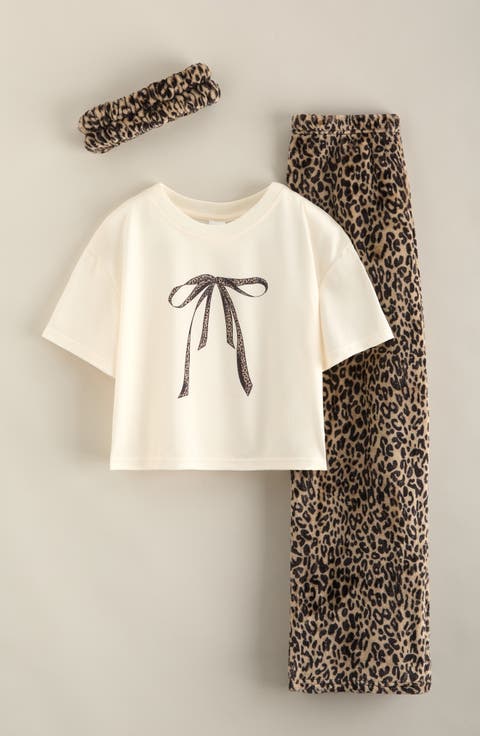 Kids' Cozy Plush 3-Piece Pajama Set