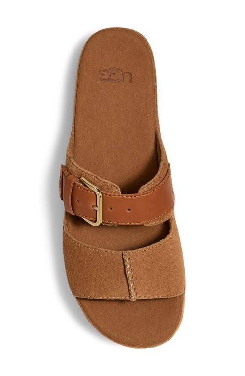 Ugg(r) Aubrey Platform Slide Sandal In Chestnut