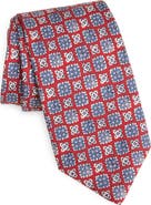 David Donahue Geometric Silk Tie