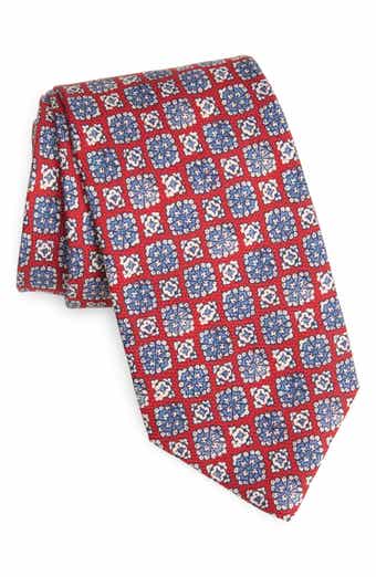 David Donahue Geometric Silk Tie