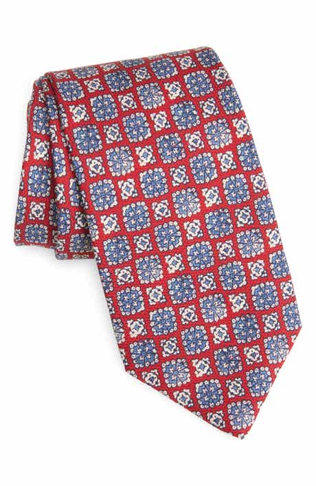 David Donahue Geometric Silk Tie