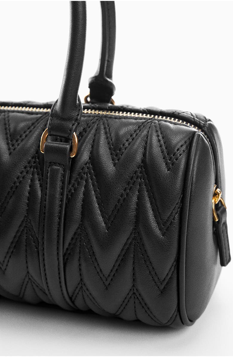 MANGO Quilted Double Handle Crossbody Bag, Alternate, color,