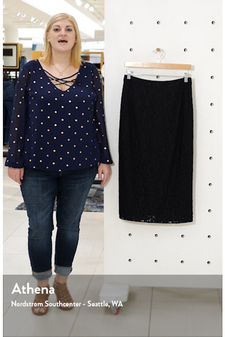 Lace Pencil Skirt video