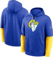 Nike Men's Nike Royal Los Angeles Rams 2024 Sideline Club Pullover Hoodie