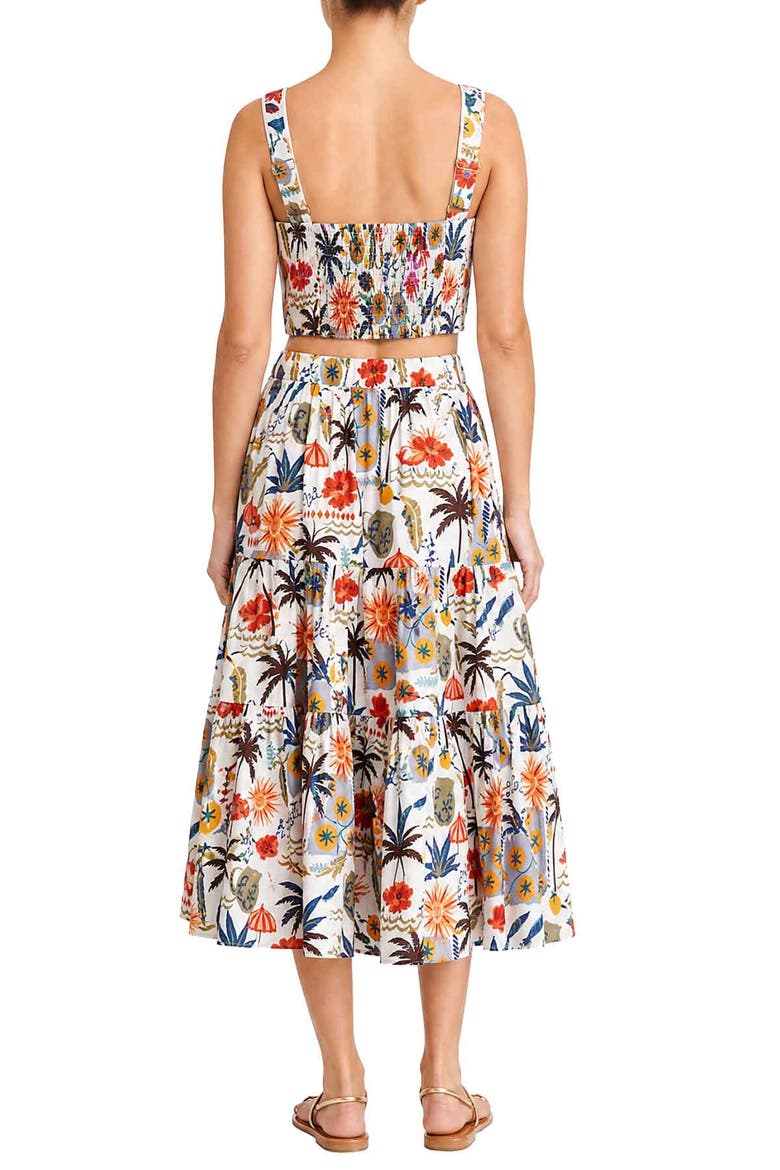 Joanna Tiered Maxi Skirt, Alternate, color, Riviera