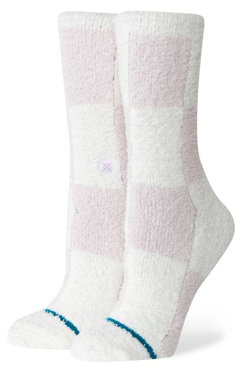 Patchwork Cozy Crew Socks