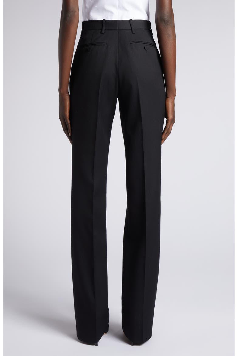 Panama Wool & Silk Pants, Alternate, color, BLACK