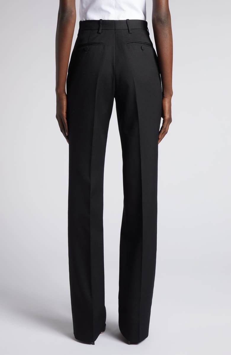 TOM FORD Panama Wool & Silk Pants, Alternate, color, Black