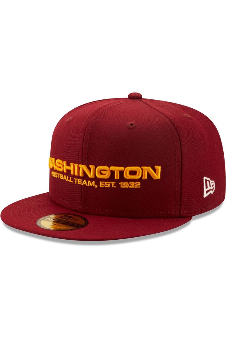 Men's New Era Burgundy Washington Football Team 3X Super Bowl Champions 59FIFTY Fitted Hat, Alternate, color, Burgundy