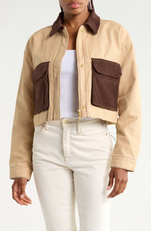 Mixed Media Chore Jacket