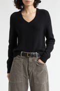 Nili Lotan Vicki V-Neck Cashmere & Virgin Wool Sweater