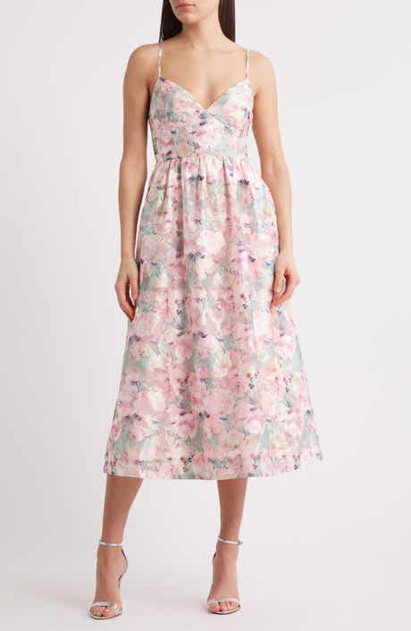 Lulus Alice Bow Back Sleeveless Midi Dress