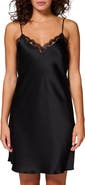 Simone Perele Love Me Night Lace Trim Silk Blend Chemise
