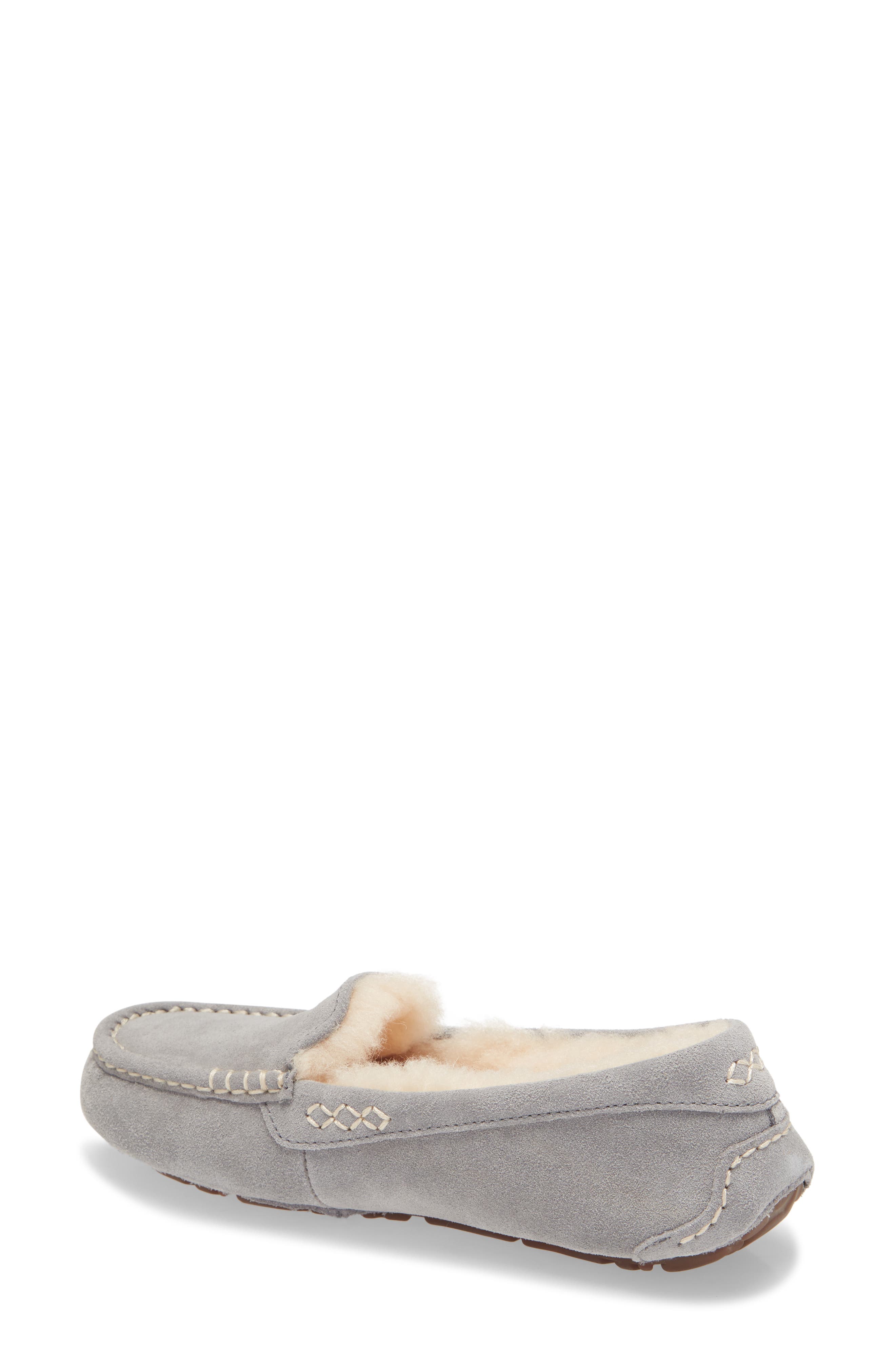 UGG<sup>®</sup> Ansley Water Resistant Slipper, Alternate, color, Light Grey Suede