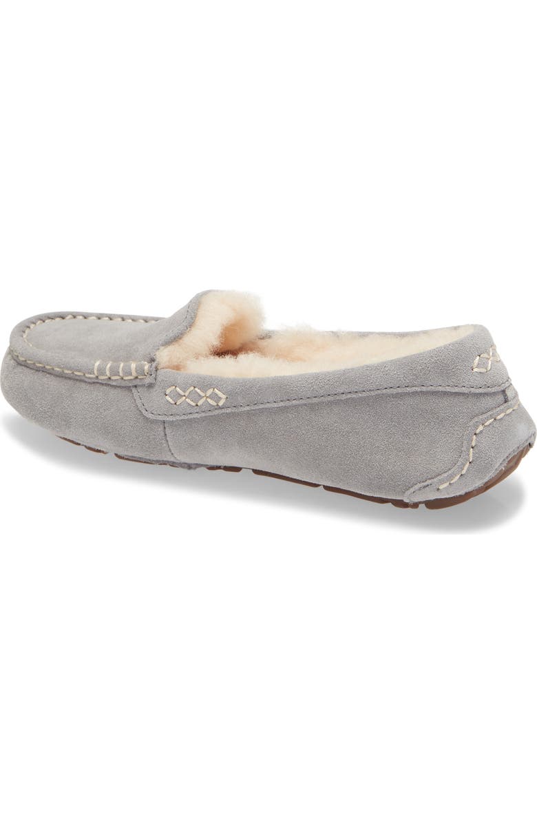 UGG<sup>®</sup> Ansley Water Resistant Slipper, Alternate, color, Light Grey Suede