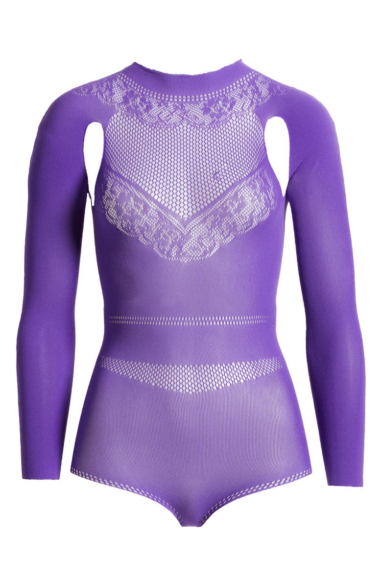 Hauty Matilda Long Sleeve Teddy, Alternate, color, Purple
