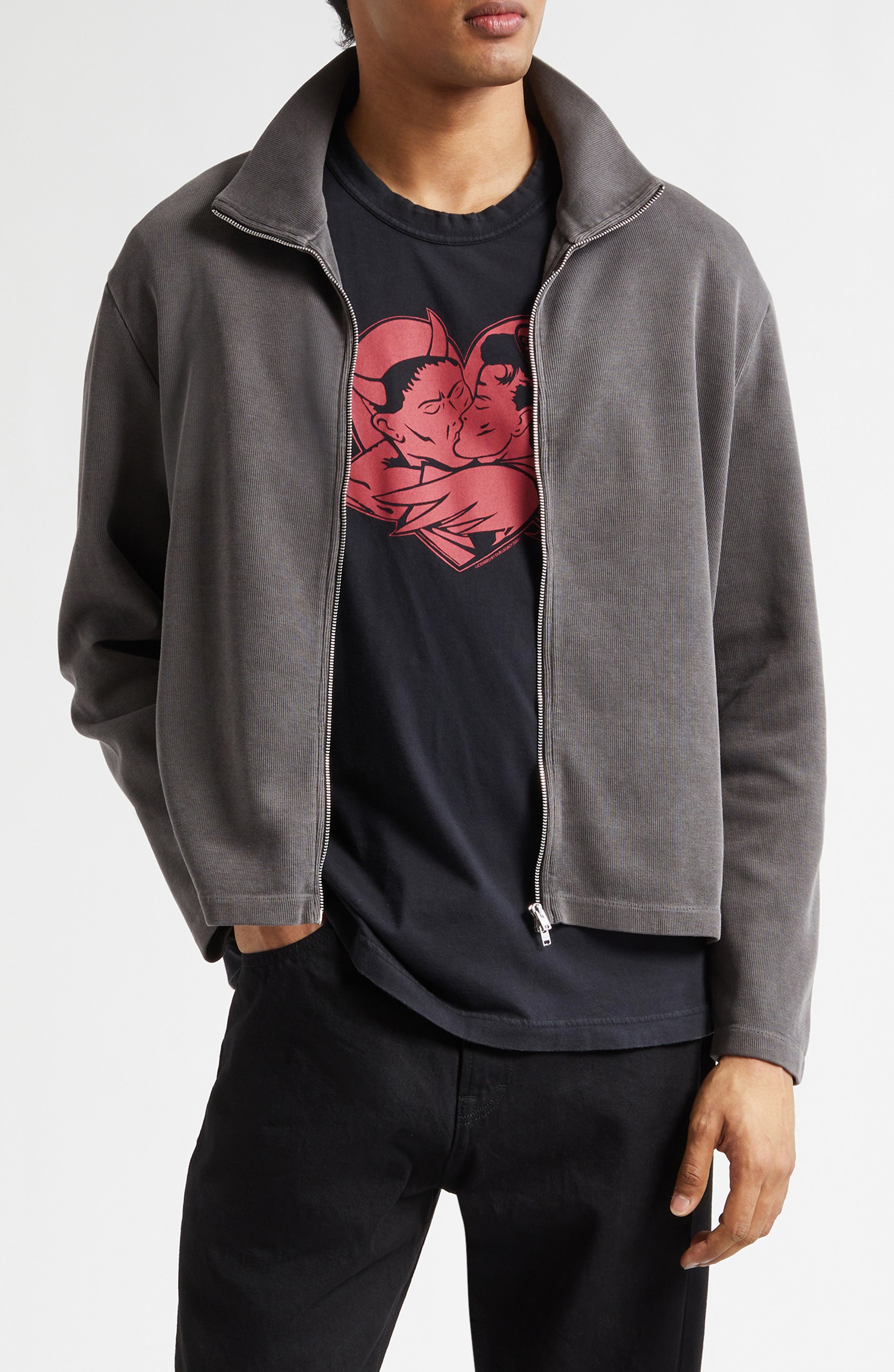 Shrunken Rib Full Zip Sweatshirt (Men) | Nordstrom