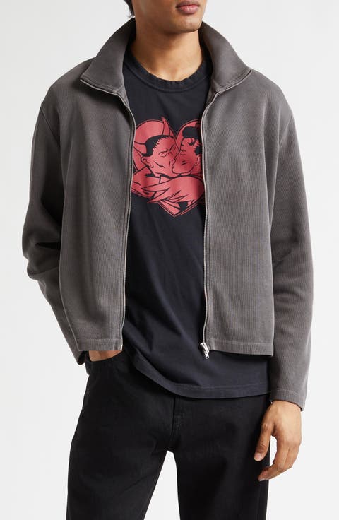 Shrunken Rib Full Zip Sweatshirt