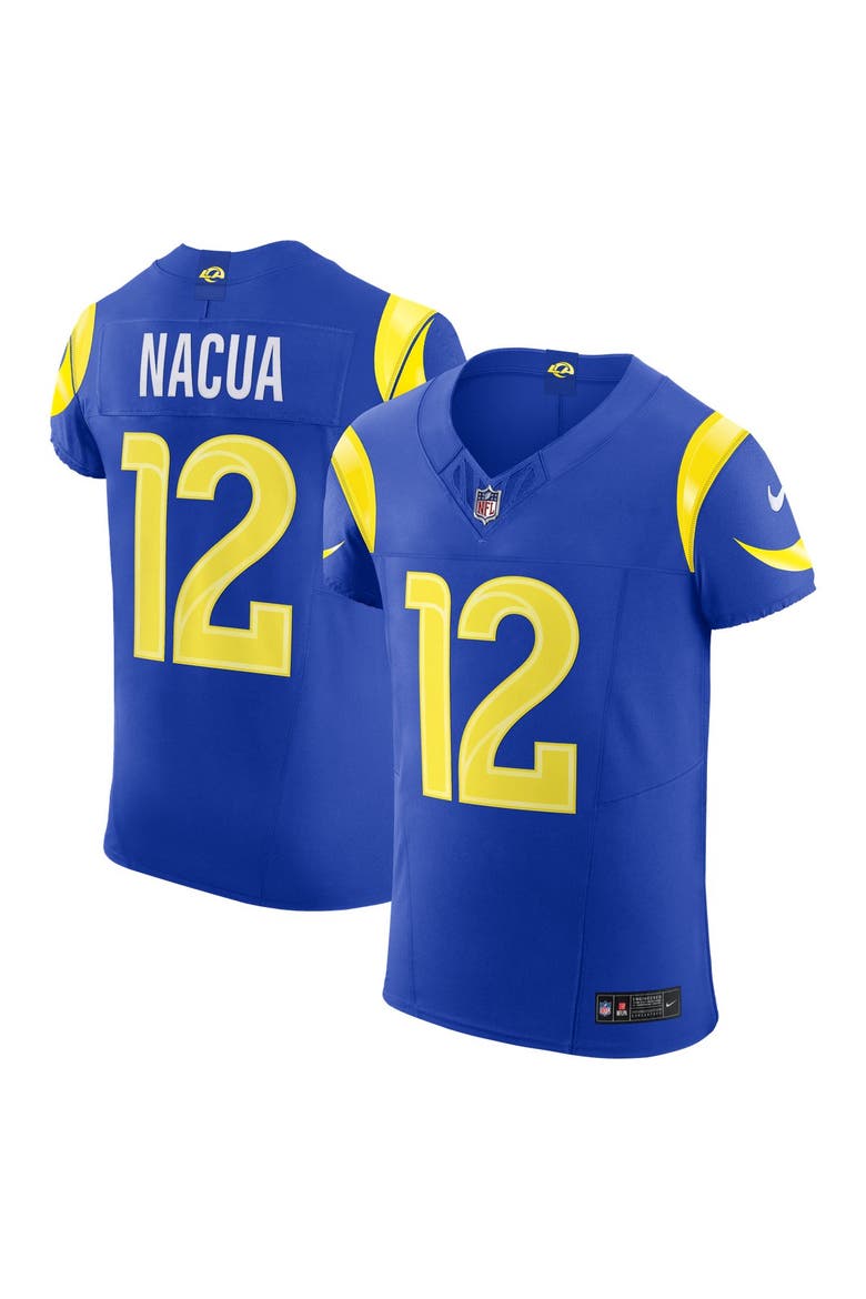 Men's Nike Puka Nacua Royal Los Angeles Rams Team Vapor F.U.S.E. Elite Jersey, Main, color, Royal
