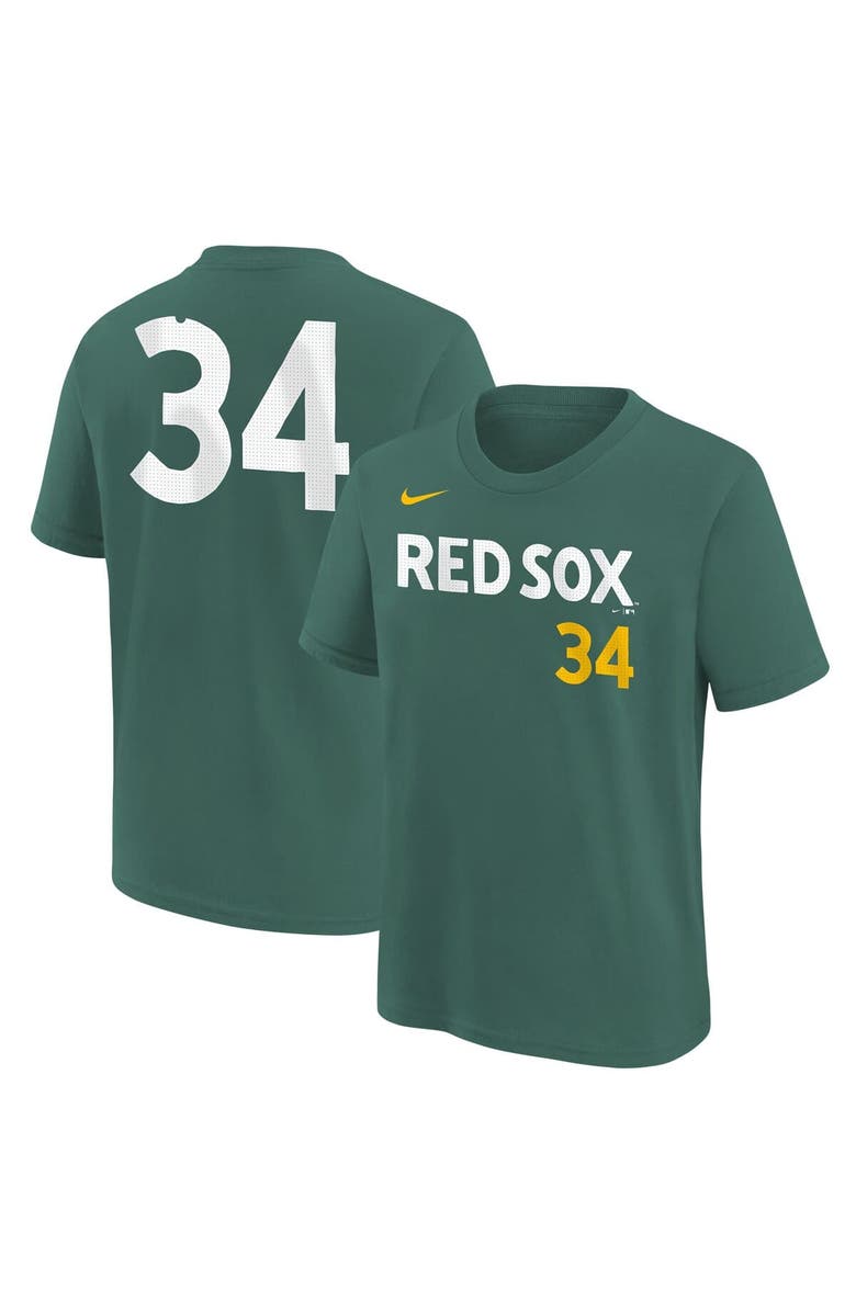 Nike Youth Nike David Ortiz Green Boston Red Sox 2025 City Connect Fuse Name & Number T-Shirt, Main, color, 