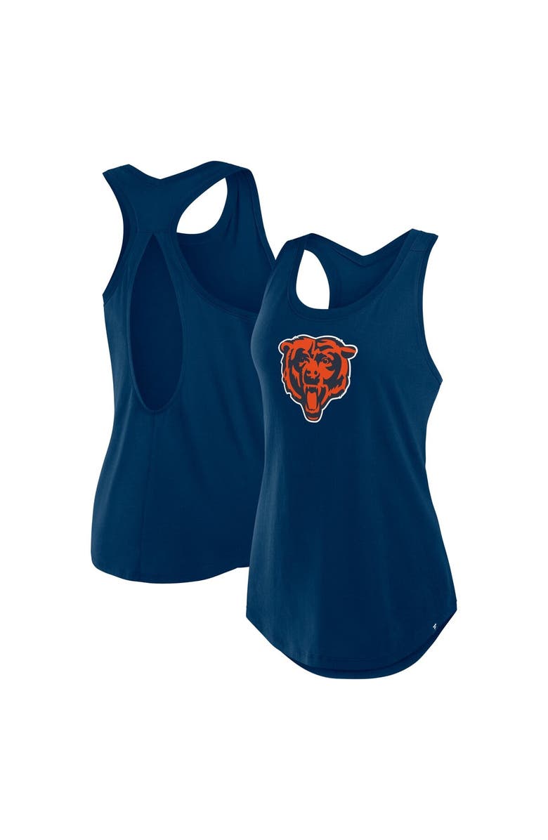 FANATICS Women's Fanatics Navy Chicago Bears Iron Fan Tank Top, Main, color, 