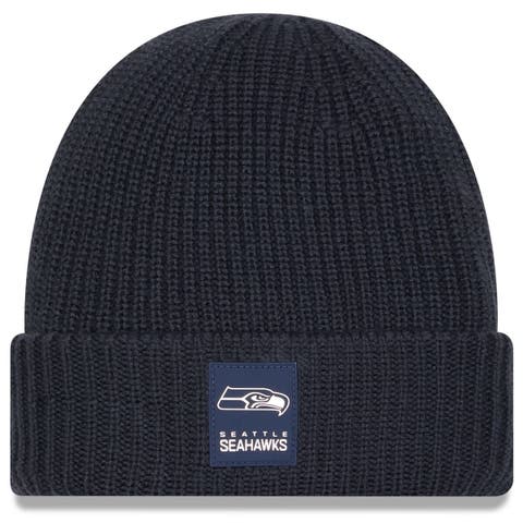Men's New Era Charcoal Seattle Seahawks 2025 Sideline Cold Weather Cuffed Knit Hat