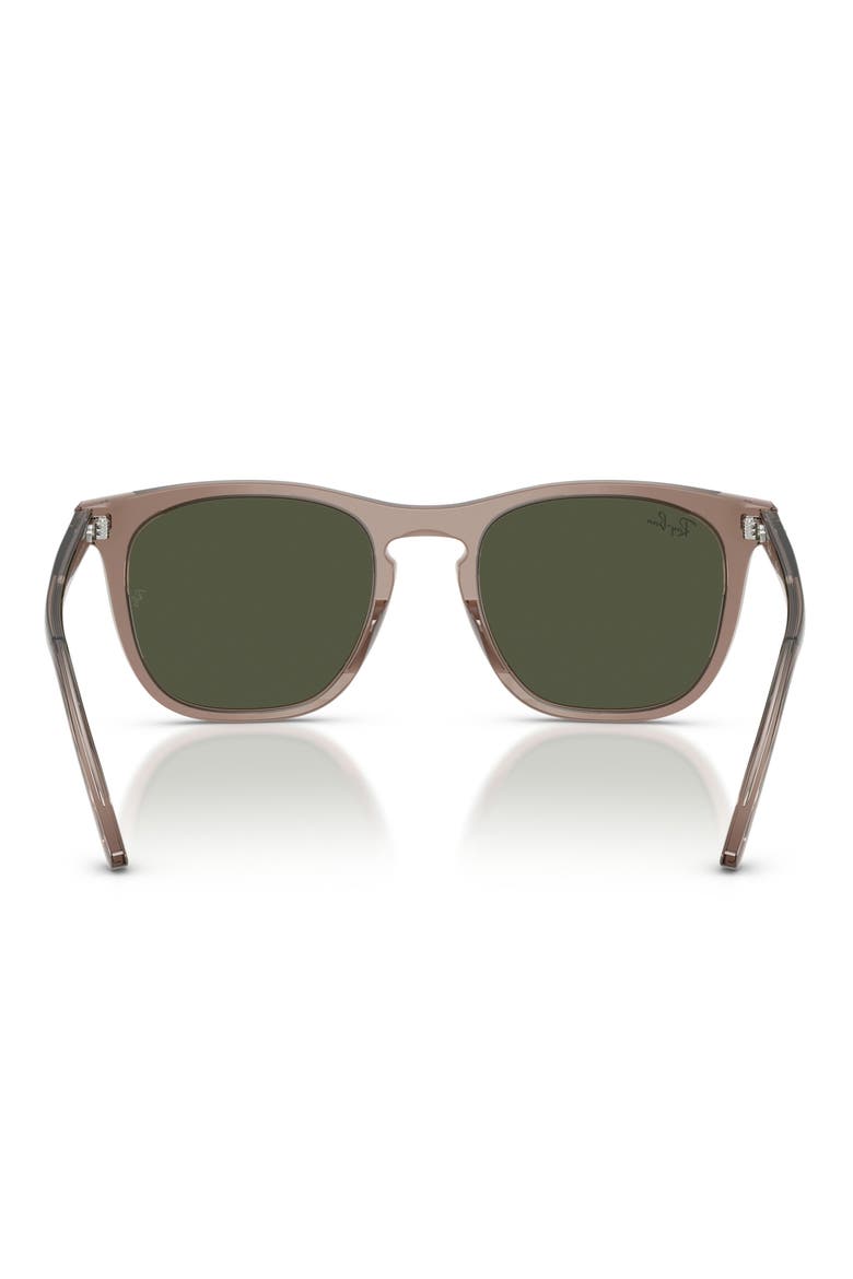 53mm Square Sunglasses, Alternate, color, TRANSPARENT LIGHT BROWN / BLUE