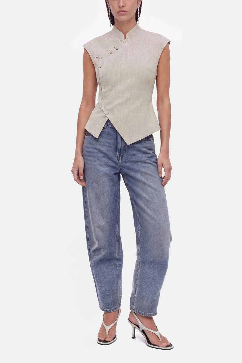 Cotton Vest, Alternate, color, Grey